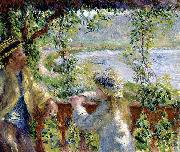 Pierre-Auguste Renoir By the Water, oil painting